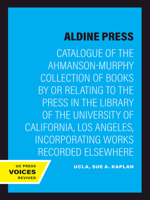 cover image of The Aldine Press
